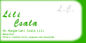 lili csala business card